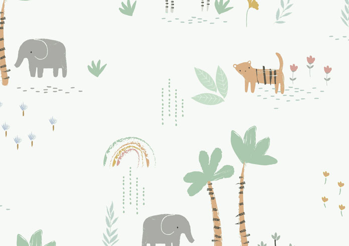 Nursery Safari, Brights - Twist&Fit Roller Blind - Image 6